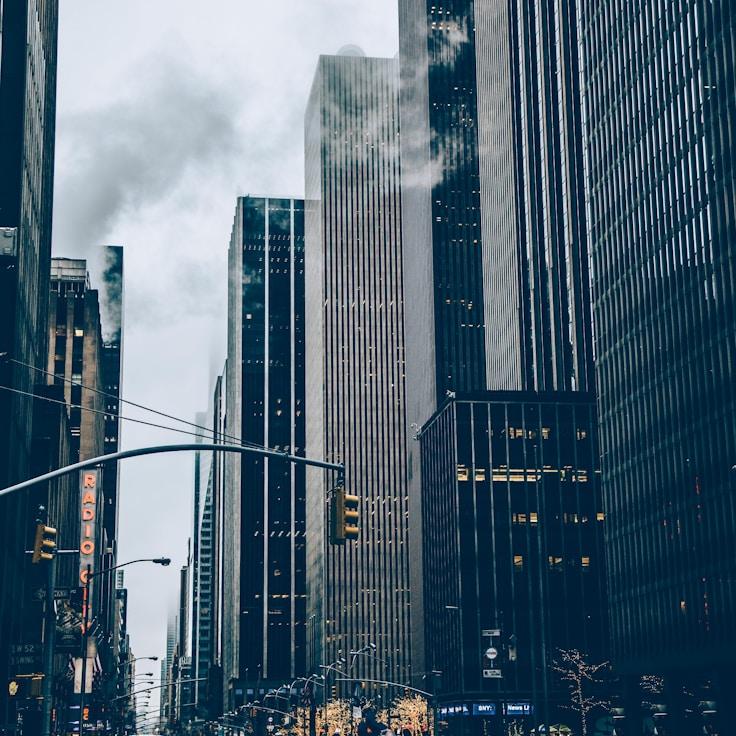 City skyline in Amsterdam, Netherlands